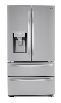 LG 28 Cu. Ft. Smart Double-Freezer Refrigerator with Craft Ice Maker - LRMXS2806S | Réfrigérateur intelligent LG de 28 pi³ à deux congélateurs et machine à glaçons - LRMXS2806S | LRMXS28S