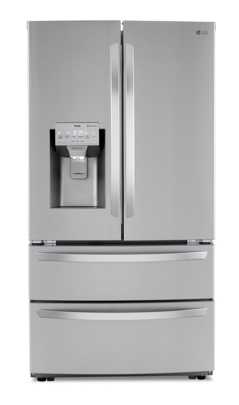 LG 28 Cu. Ft. Smart Double-Freezer Refrigerator with Craft Ice Maker - LRMXS2806S | Réfrigérateur intelligent LG de 28 pi³ à deux congélateurs et machine à glaçons - LRMXS2806S | LRMXS28S