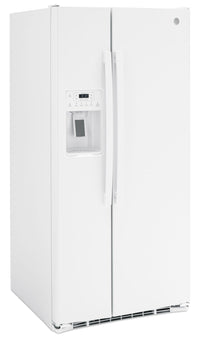 GE 23 Cu. Ft. Side-by-Side Refrigerator - GSS23GGPWW | Réfrigérateur GE de 23 pi3 à compartiments juxtaposés - GSS23GGPWW | GSS23GGW