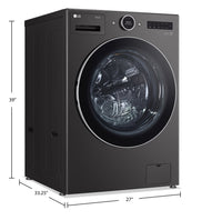 LG 5.8 Cu. Ft. Smart Front-Load Washer with AI DD™ 2.0 - WM6700HBA | Laveuse LG à chargement frontal de 5,8 pi³ avec technologie DDMC IA 2.0 - WM6700HBA | WM6700HB