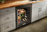 KitchenAid 5.2 Cu. Ft. Right-Opening Under-Counter Refrigerator - KURR314KBS | Réfrigérateur sous le comptoir KitchenAid de 5,2 pi³ avec ouverture vers la droite - KURR314KBS | KURR314B