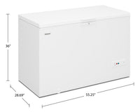 Whirlpool 16 Cu. Ft. Convertible Chest Refrigerator-Freezer - WZC5216LW | Congélateur coffre convertible en réfrigérateur Whirlpool de 16 pi³ - WZC5216LW | WZC5216W