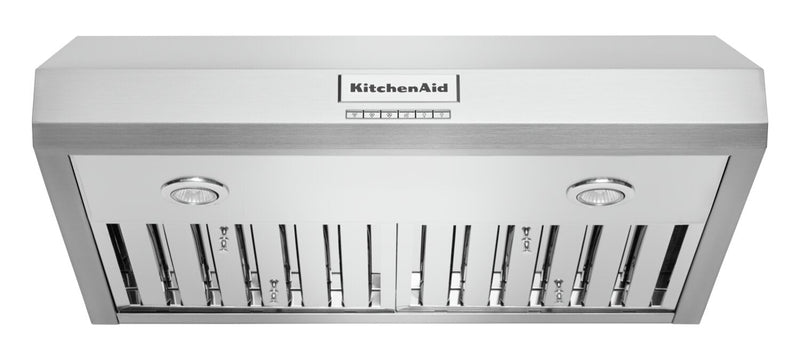 KitchenAid 30" Commercial-Style Under-Cabinet Range Hood - KVUC600KSS | Hotte de cuisinière sous l'armoire KitchenAid de 30 po de style commercial - KVUC600KSS | KVUC6KSS