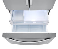 LG 23 Cu. Ft. Counter-Depth French-Door Refrigerator - LFCC22426S  | Réfrigérateur LG de 23 pi³ à portes françaises de profondeur comptoir - LFCC22426S  | LFCC2242