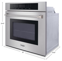 Thor Kitchen 4.8 Cu. Ft. Single Electric Wall Oven - HEW3001 | Four mural électrique simple Thor Kitchen de 4,8 pi3 - HEW3001 | HEW3001S