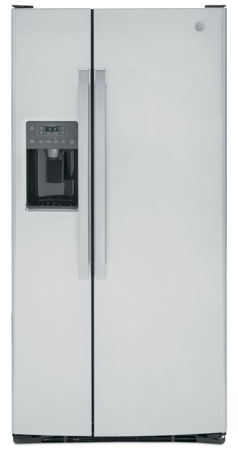 GE 23 Cu. Ft. Side-by-Side Refrigerator - GSS23GYPFS | Réfrigérateur GE de 23 pi3 à compartiments juxtaposés - GSS23GYPFS | GSS23GGS
