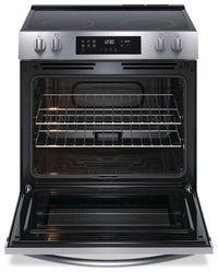 Frigidaire 5.3 Cu. Ft. Front-Control Electric Range - FCFE306CAS | Cuisinière électrique Frigidaire de 5,3 pi3 avec commandes à l’avant - FCFE306CAS | FCFE306S