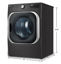LG 9 Cu. Ft. Smart Mega Capacity Electric Dryer - DLEX8900B | Sécheuse électrique intelligente LG à très grande capacité de 9 pi3 - DLEX8900B | DLEX8900