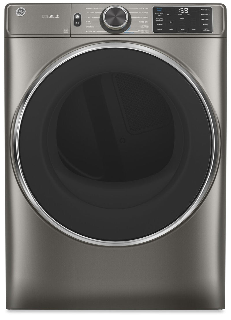 GE 7.8 Cu. Ft. Electric Dryer with Built-In Wi-Fi - GFD65ESMNSN  | Sécheuse électrique GE de 7,8 pi³ avec Wi-Fi intégré - GFD65ESMNSN  | GFD65ESN