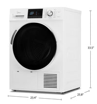 Midea 4.4 Cu. Ft. Ventless Heat Pump Dryer - MLE27N5AWWC | Sécheuse Midea de 4,4 pi3 avec pompe à chaleur et sans conduit de ventilation - MLE27N5AWWC | MLE27N5W