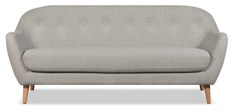 Calla Linen-Look Fabric Sofa - Light Grey|Sofa Calla en tissu d'apparence lin - gris pâle|CALLLGSF