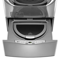 LG TWIN Wash™ 29" Sidekick™ Pedestal Washer - Graphite Steel - Washer in Graphite