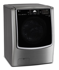 LG 6.0 Cu. Ft. High-Efficiency Front-Load Steam Washer – Graphite Steel - Washer in Graphite