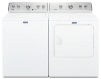 Maytag® Large Capacity Top Load Gas Dryer with Wrinkle Control - 7.0 cu. ft. - Dryer in White