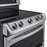 LG 7.3 Cu. Ft. Electric Range with Double Oven – Stainless Steel|Cuisinière électrique LG de 7,3 pi3 avec double four - acier inoxydable|LDE5415S