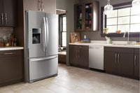 Whirlpool 27 Cu. Ft. French-Door Refrigerator in Fingerprint-Resistant Stainless Steel – WRF757SDHZ - Refrigerator in Stainless Steel