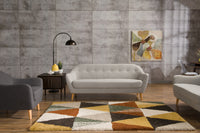 Calla Linen-Look Fabric Sofa - Light Grey|Sofa Calla en tissu d'apparence lin - gris pâle|CALLLGSF