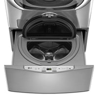 LG TWIN Wash™ 29" Sidekick™ Pedestal Washer - Graphite Steel - Washer in Graphite