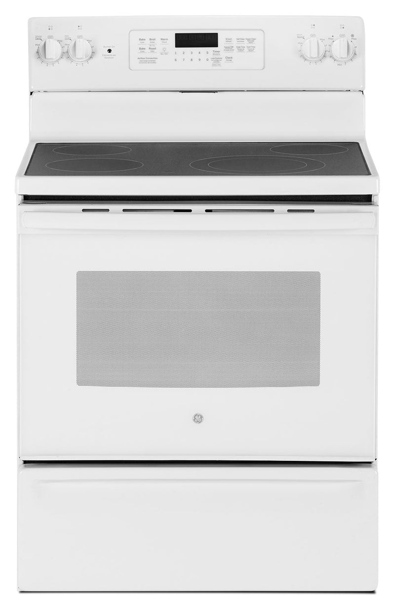 GE 5.0 Cu. Ft. Freestanding Electric Range – JCB830DKWW - Electric Range in White