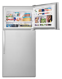 Whirlpool 18 Cu. Ft. Top-Freezer Refrigerator – WRT148FZDM - Refrigerator in Stainless Steel
