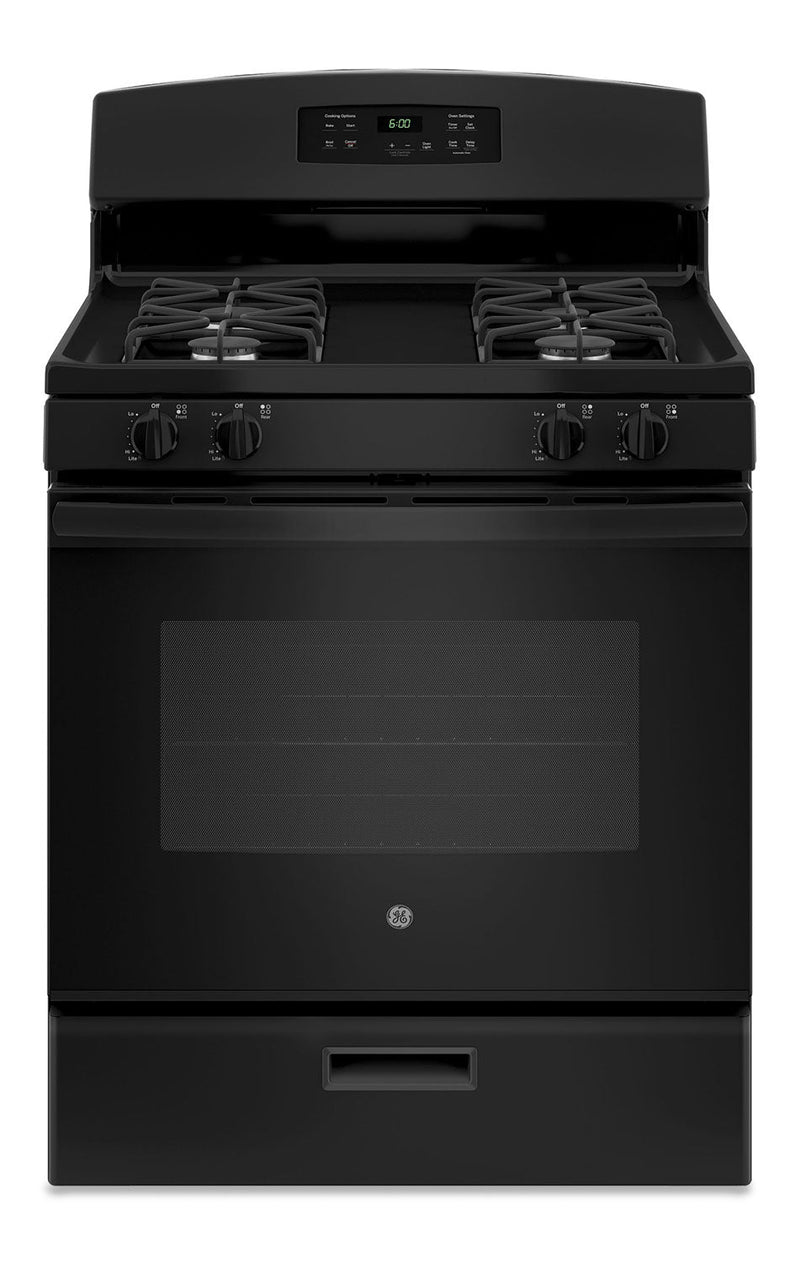 GE 5.0 Cu. Ft. Freestanding Gas Range – JCGBS60DEKBB - Gas Range in Black