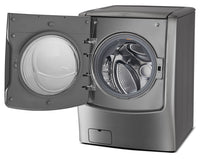 LG 6.0 Cu. Ft. High-Efficiency Front-Load Steam Washer – Graphite Steel - Washer in Graphite