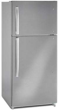 Moffat 18 Cu. Ft. Top-Freezer Refrigerator – MTE18GSKSS - Refrigerator in Stainless Steel