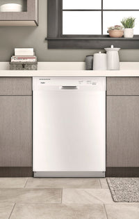 Whirlpool Heavy-Duty Dishwasher with One-Hour Wash Cycle - WDF330PAHW|Lave-vaisselle Whirlpool robuste avec cycle de nettoyage en une heure - WDF330PAHW|WDF330HW