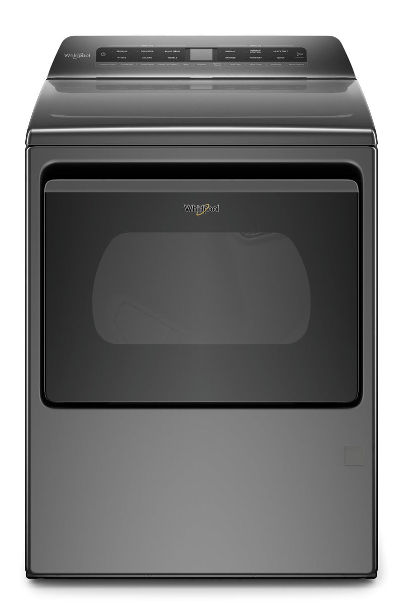 Whirlpool 7.4 Cu. Ft. Smart Front-Load Electric Dryer - YWED6120HC - Dryer in Chrome Shadow 