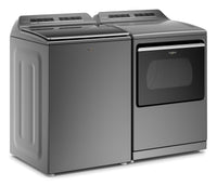 Whirlpool 6.1 Cu. Ft. Smart Washer and 7.4 Cu. Ft. Smart Electric Dryer - Chrome Shadow