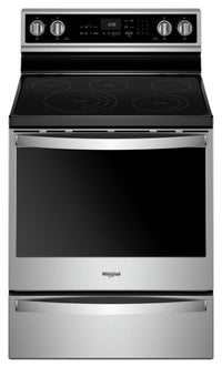 Whirlpool® 6.4 Cu. Ft. Electric Freestanding Range with 5 Elements - YWFE975H0HZ - Electric Range in Stainless Steel