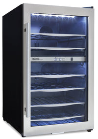 Danby Designer 4.0 Cu. Ft. 38-Bottle Wine Cooler – DWC040A3BSSDD - Refrigerator in Stainless Steel/Black