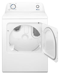 Amana 6.5 Cu. Ft. Gas Dryer with Automatic Dryness Control – NGD4655EW - Dryer in White