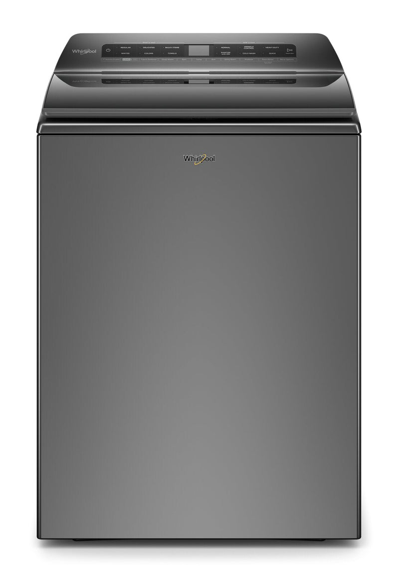 Whirlpool 5.5 Cu. Ft. Smart Top-Load Washer - WTW6120HC - Washer in Chrome Shadow 