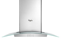 Whirlpool 36" Glass Island-Mount Range Hood – WVI75UC6DS - Range Hood in Stainless Steel/Glass