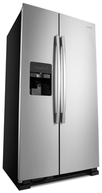 Amana 21 Cu. Ft. Side-By-Side Refrigerator with Dual Pad External Ice and Water Dispenser – ASI2175G - Refrigerator with Exterior Water/Ice Dispenser in Stainless Steel
