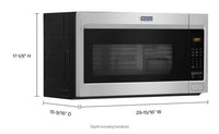 Maytag 1.9 Cu. Ft. Over-the-Range Microwave - YMMV1175JZ - Over-the-Range Microwave in Fingerprint Resistant Stainless Steel 