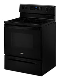 Whirlpool 5.3 Cu. Ft. Electric Range with Frozen Bake™ Technology - YWFE515S0JB - Electric Range in Black