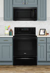 Whirlpool 5.3 Cu. Ft. Electric Range with Frozen Bake™ Technology - YWFE515S0JB - Electric Range in Black