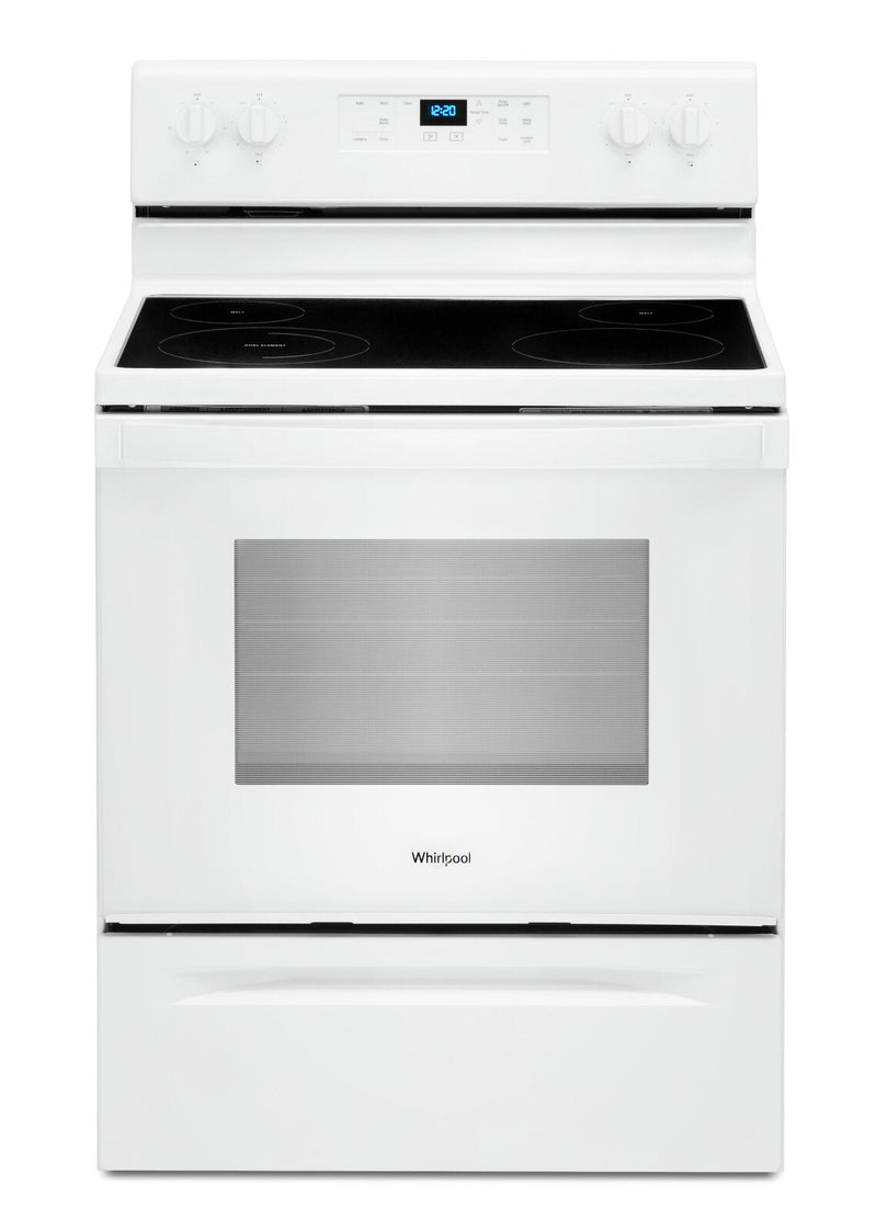 Whirlpool 5.3 Cu. Ft. Electric Range with Frozen Bake™ Technology - YWFE515S0JW - Electric Range in White