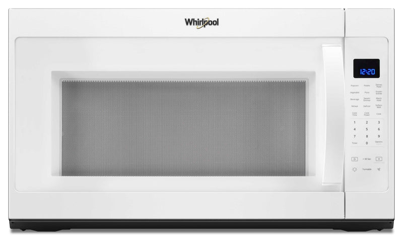 Whirlpool® 2.1 cu. ft. Over the Range Microwave with Steam cooking - Over-the-Range Microwave in White
