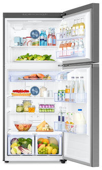 Samsung 17.6 FlexZone™ Top-Mount Refrigerator – RT18M6213SR/AA - Refrigerator in Stainless Steel