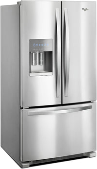 Whirlpool 25 Cu. Ft. French-Door Refrigerator in Fingerprint-Resistant Stainless Steel – WRF555SDFZ - Refrigerator with Exterior Water/Ice Dispenser in Stainless Steel