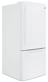GE 20.9 Cu. Ft. Bottom-Freezer Refrigerator – GBE21AGKWW - Refrigerator in White