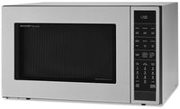SHARP 1.5 Cu. Ft. Countertop or Built-In Convection Microwave Oven - SMC1585BS - Countertop Microwave with Child Lock in Stainless Steel